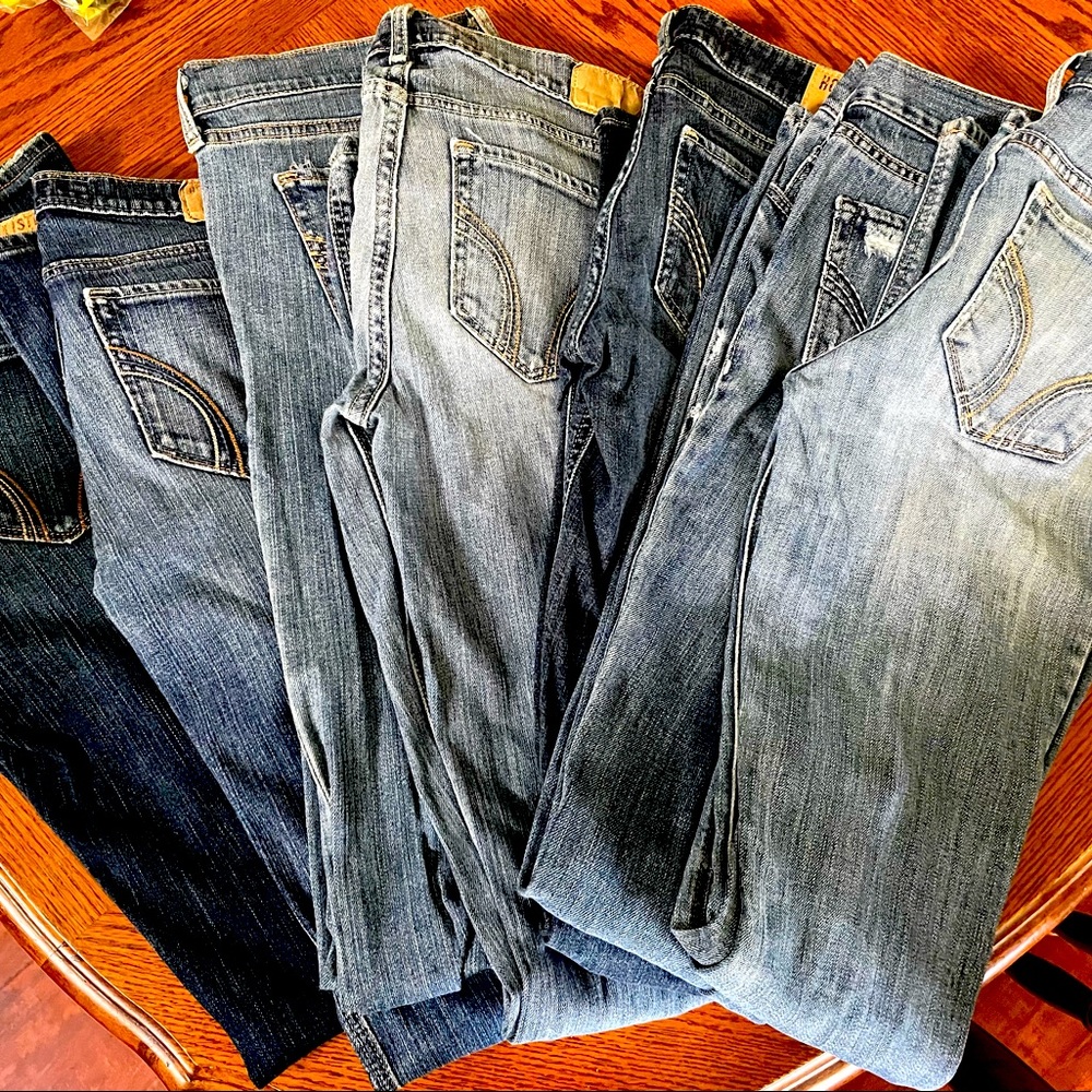 Bundle of 7 Hollister Jeans - 3 Long
